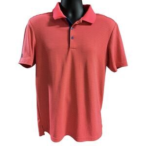 Adidas Mens‎ Large Striped Short Sleeve Golf Polo Shirt Casual